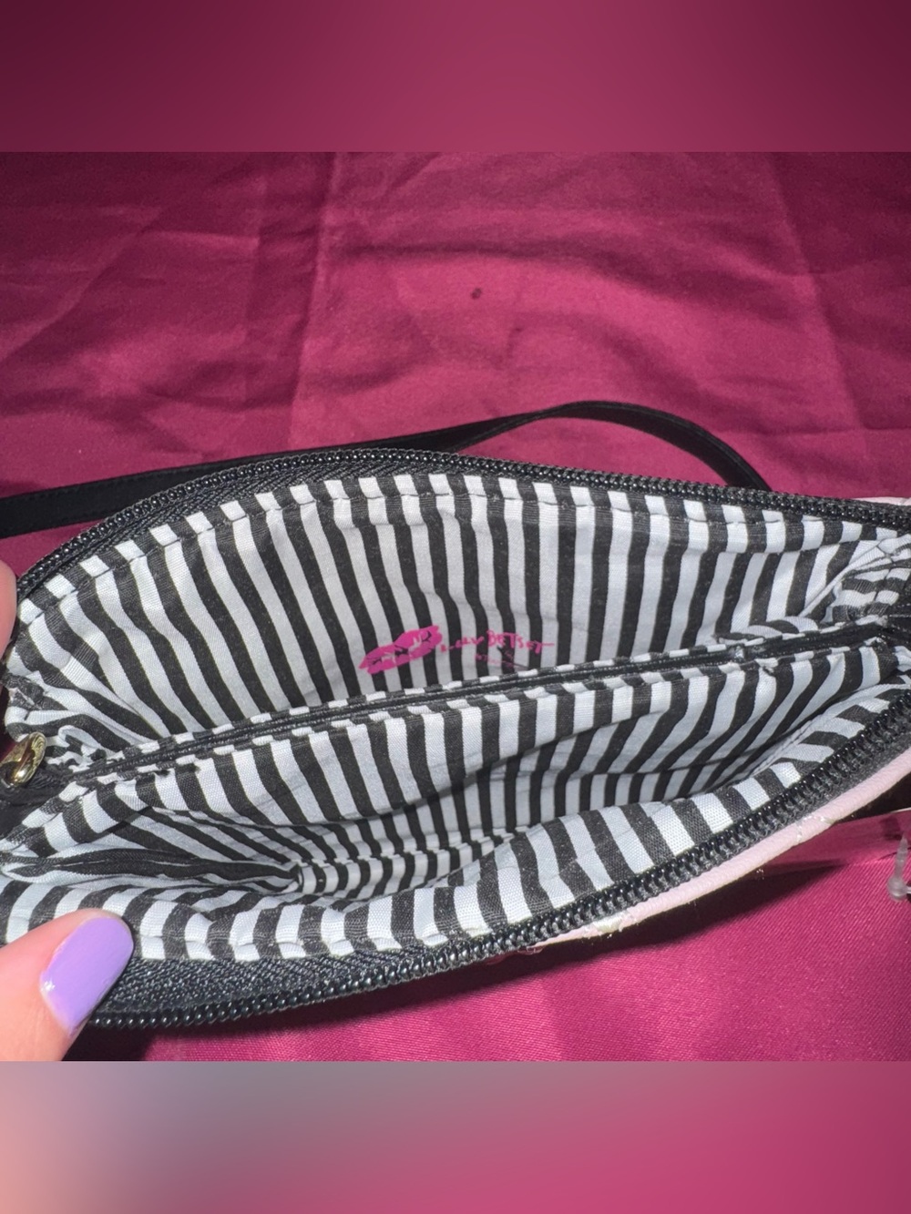 Betsey Johnson Pink Quilted Crossbody Bundle of 2 / Betsey Johnson Bundle - Picture 4 of 9